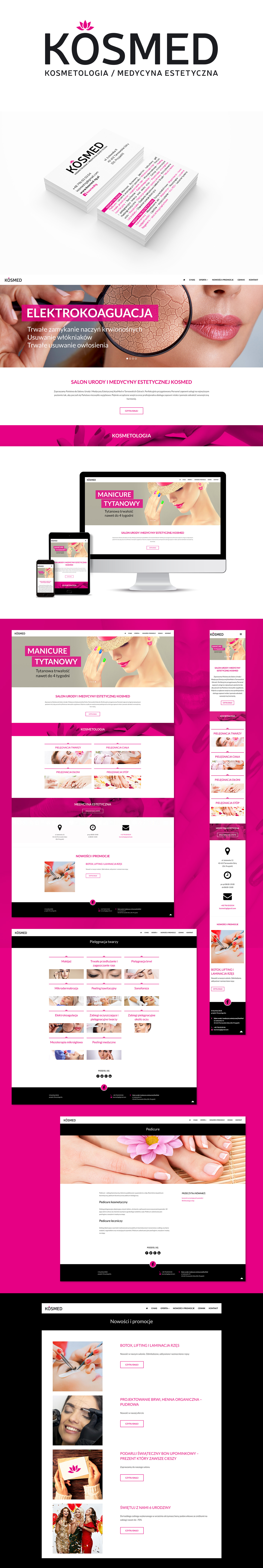 logo, salon kosmetyczny, strona internetowa, Pomysłografia